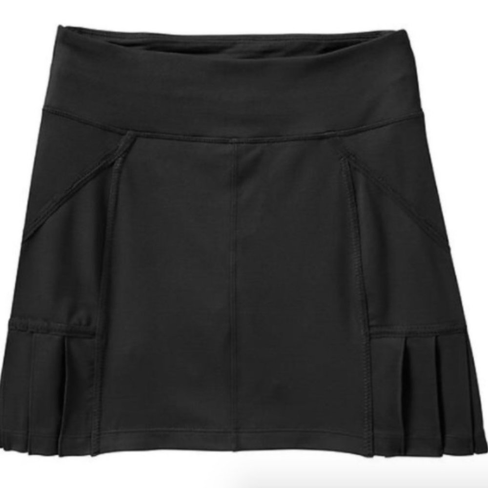 Athleta Under Par Black golf tennis skirt Skort sz S